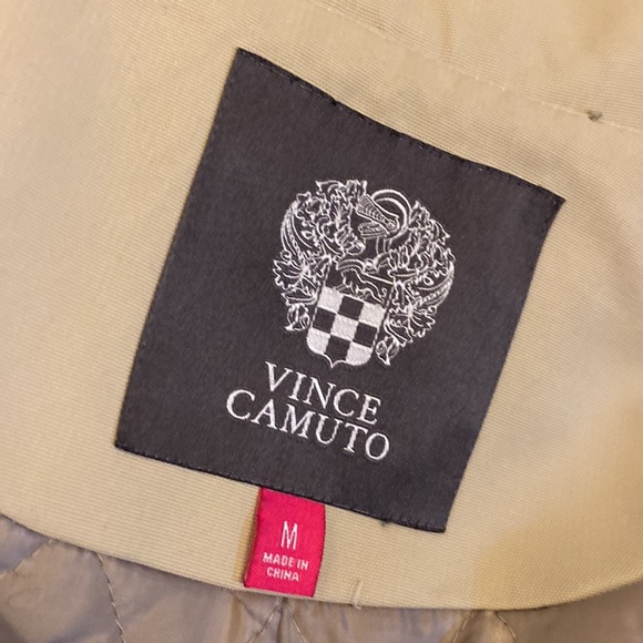 Vince Camuto Lined Trench Coat Removable Sleeves and Arms Women’s Size M - Picture 12 of 15